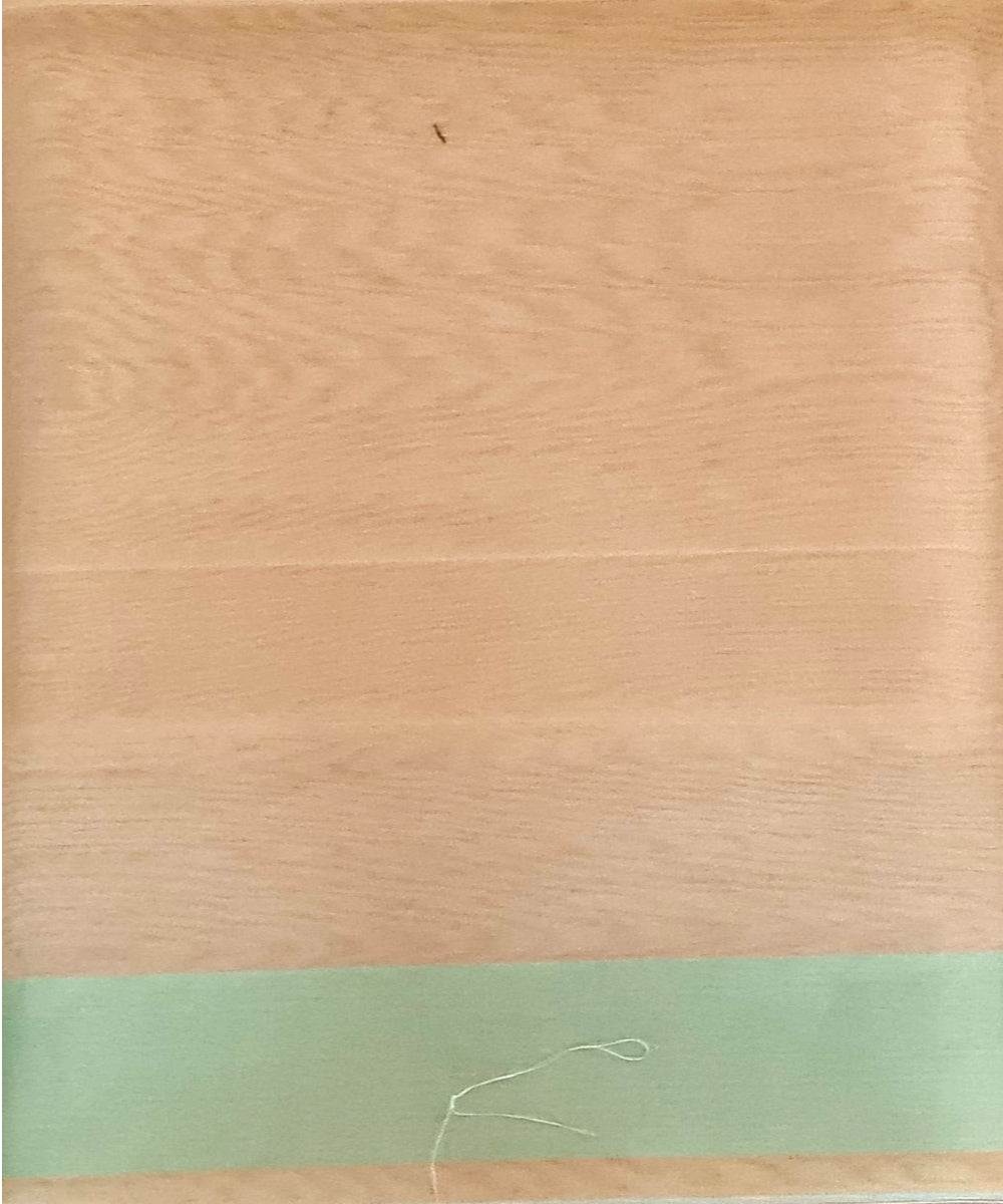 Light orange pink handwoven cotton silk banarasi saree