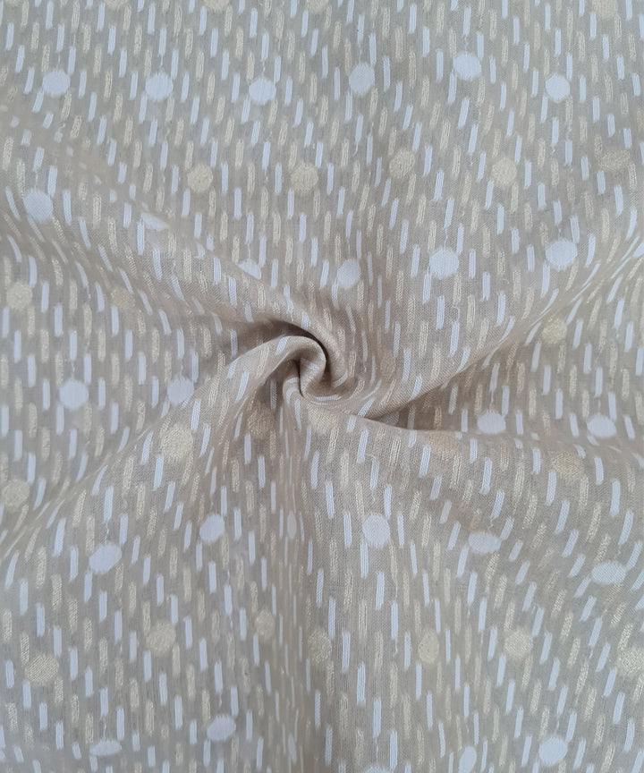 Grey handwoven cotton silk banarasi saree with zari