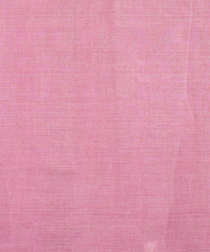 Pink handspun handwoven cotton fabric