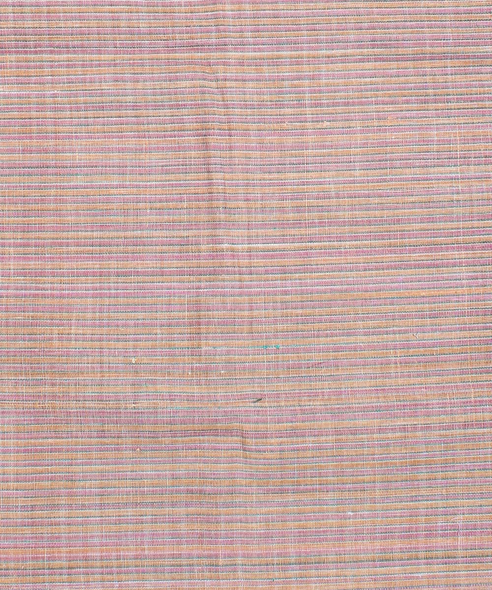3m yellow pink handspun handwoven cotton kurta material