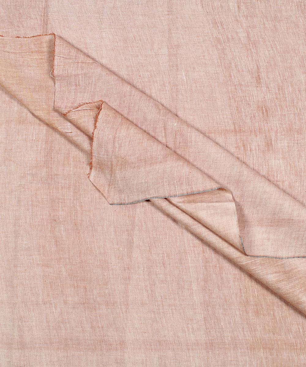 3m peach handspun handwoven cotton kurta material