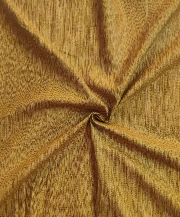 Golden handspun handwoven cotton fabric