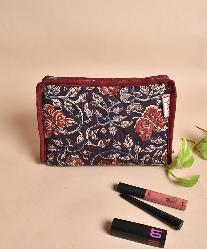 Multicolor handprint cotton pouch