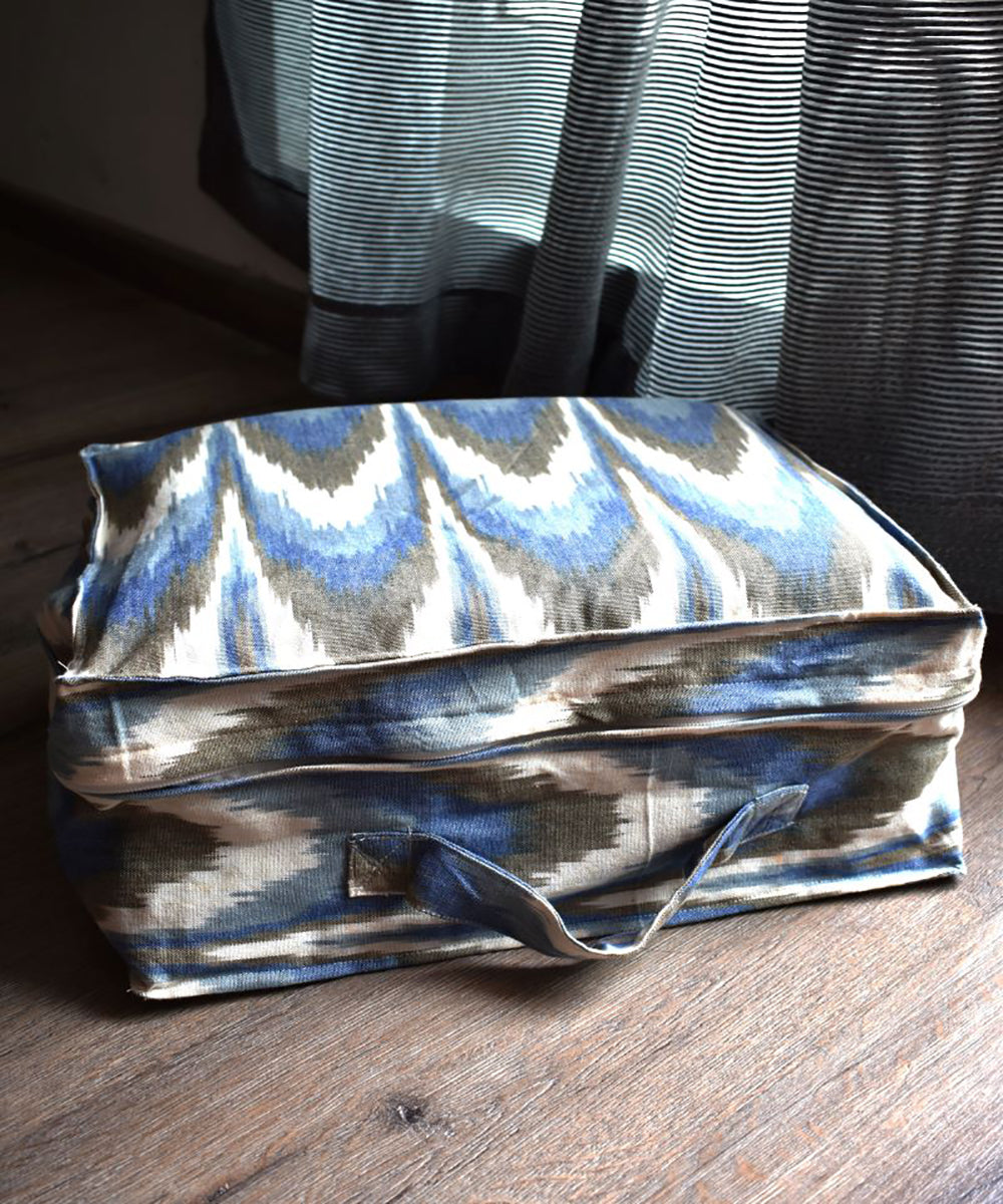 Multicolor handcrafted cotton saree storage bag
