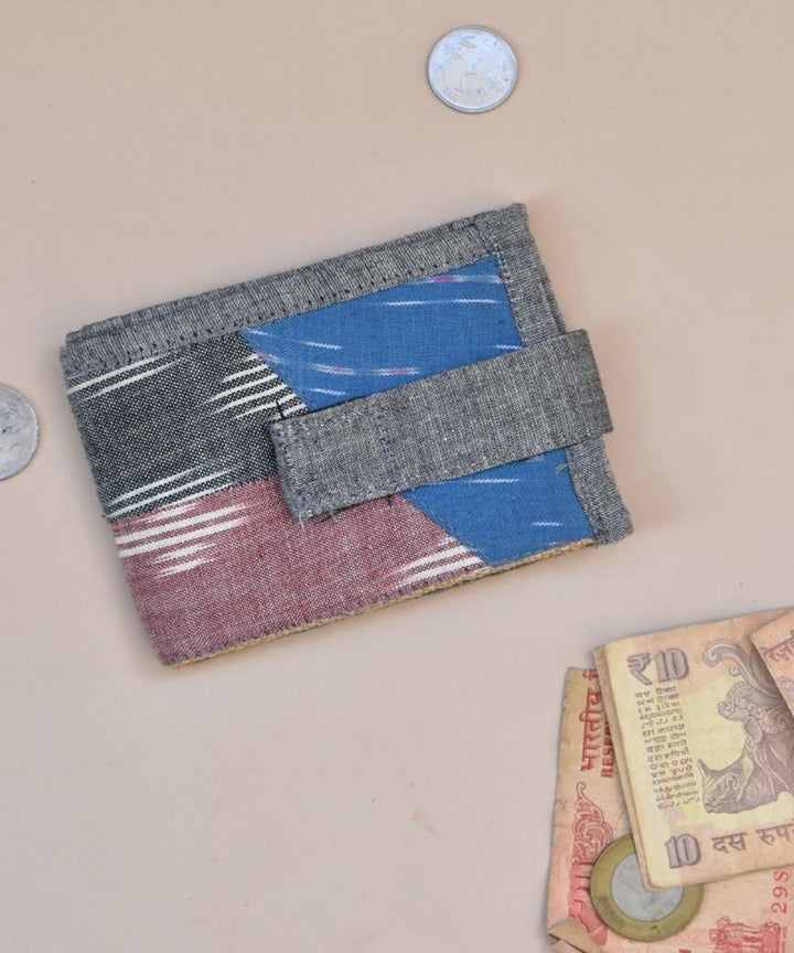 Multicolor handcrafted cotton unisex wallet
