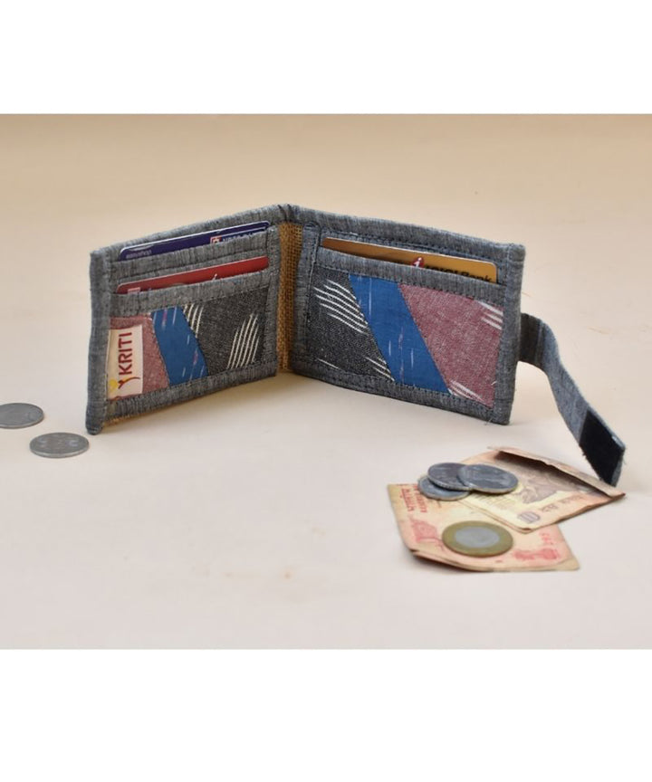Multicolor handcrafted cotton unisex wallet