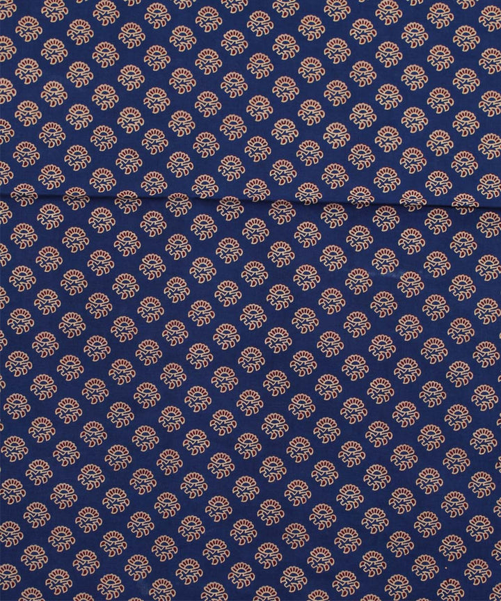 2.5m Indigo blue hand block print cotton kurta material