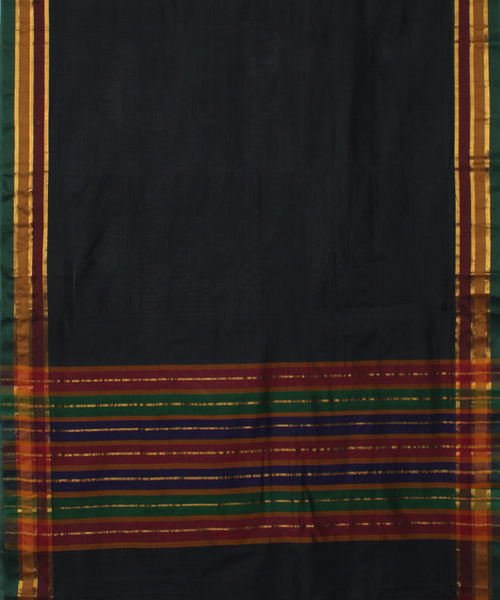Black cotton handloom venkatagiri saree
