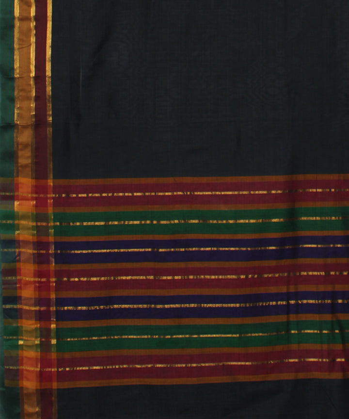 Black cotton handloom venkatagiri saree