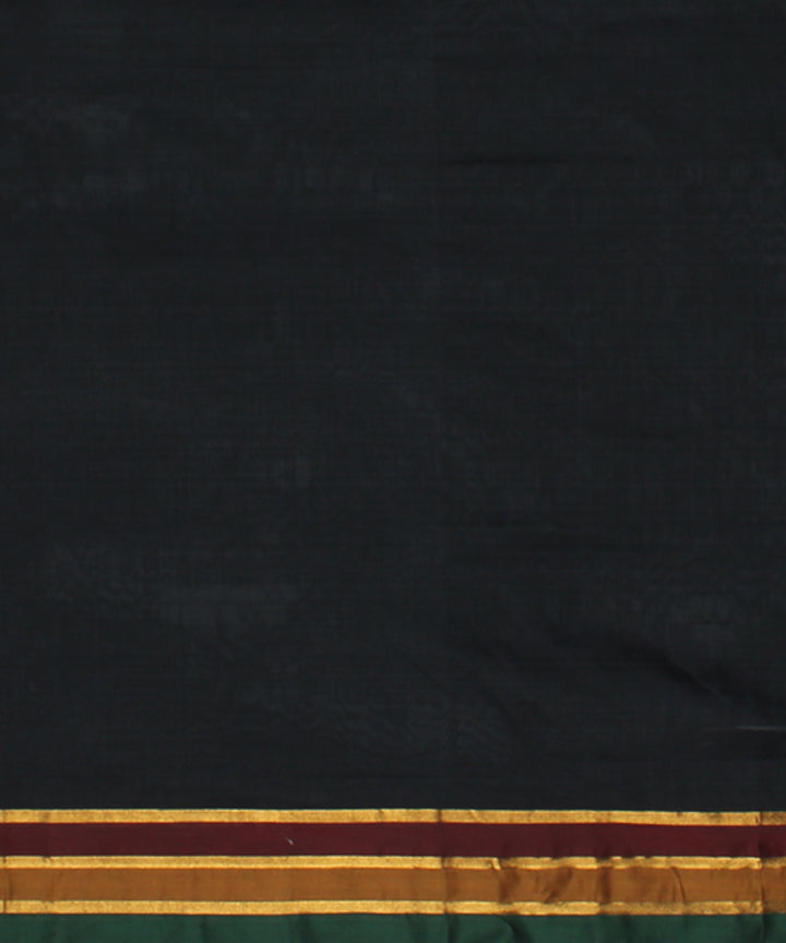 Black cotton handloom venkatagiri saree