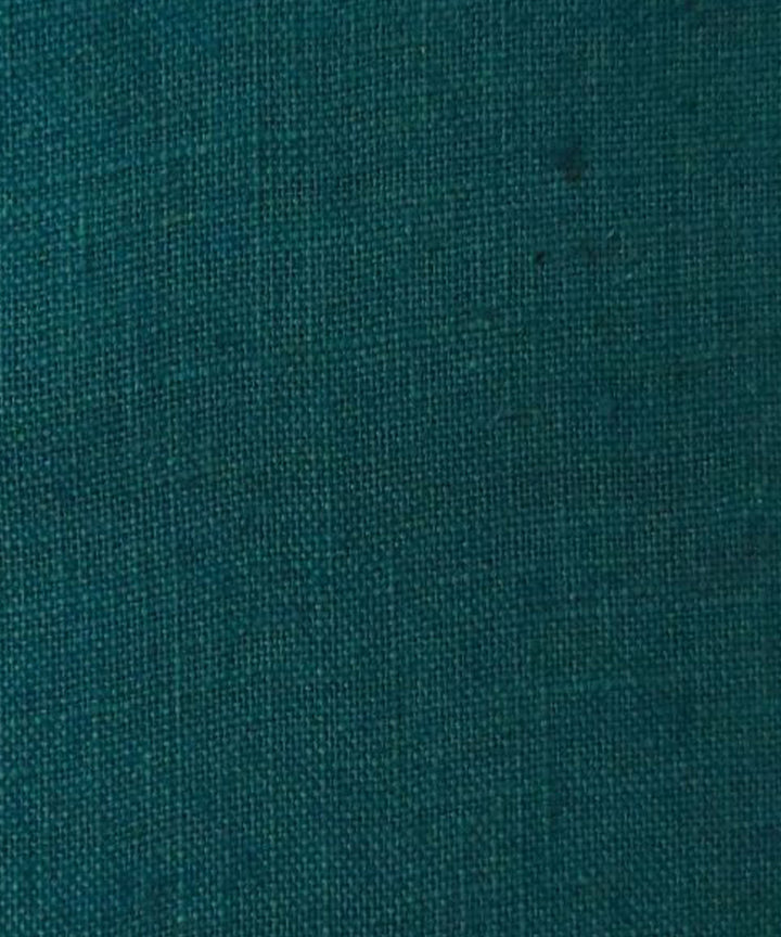 Dark Green cotton handspun handwoven fabric