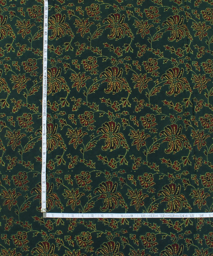 3m Green handblock print modal ajrakh kurta material
