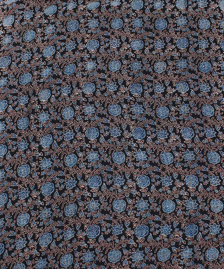 3m Black handblock print modal ajrakh kurta material