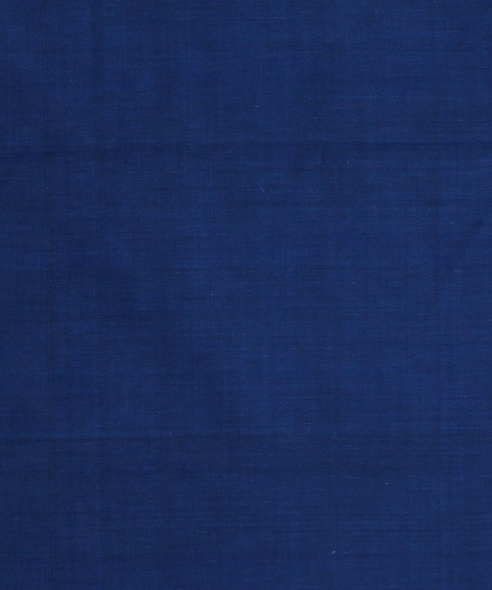 1m Dark Blue Mangalagiri Handloom Cotton Fabric