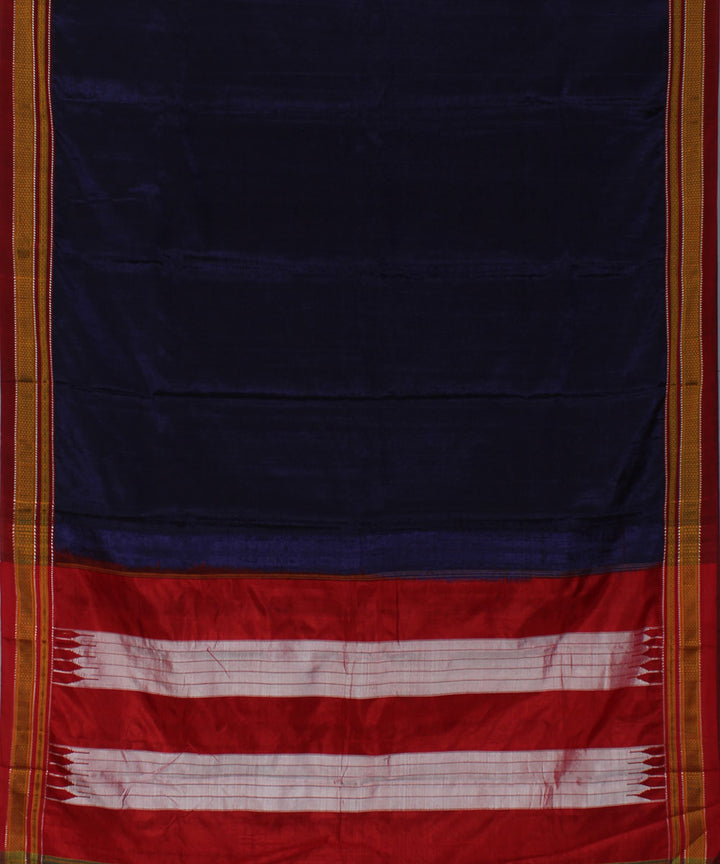 Purple red art silk handwoven chikki paras ilkal saree