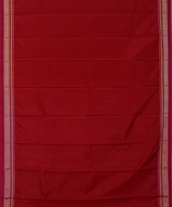 Pink peach art silk handwoven chikki paras ilkal saree