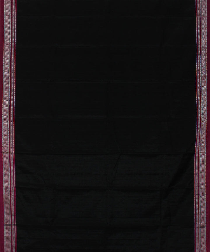 Black pink art silk handwoven chikki paras ilkal saree
