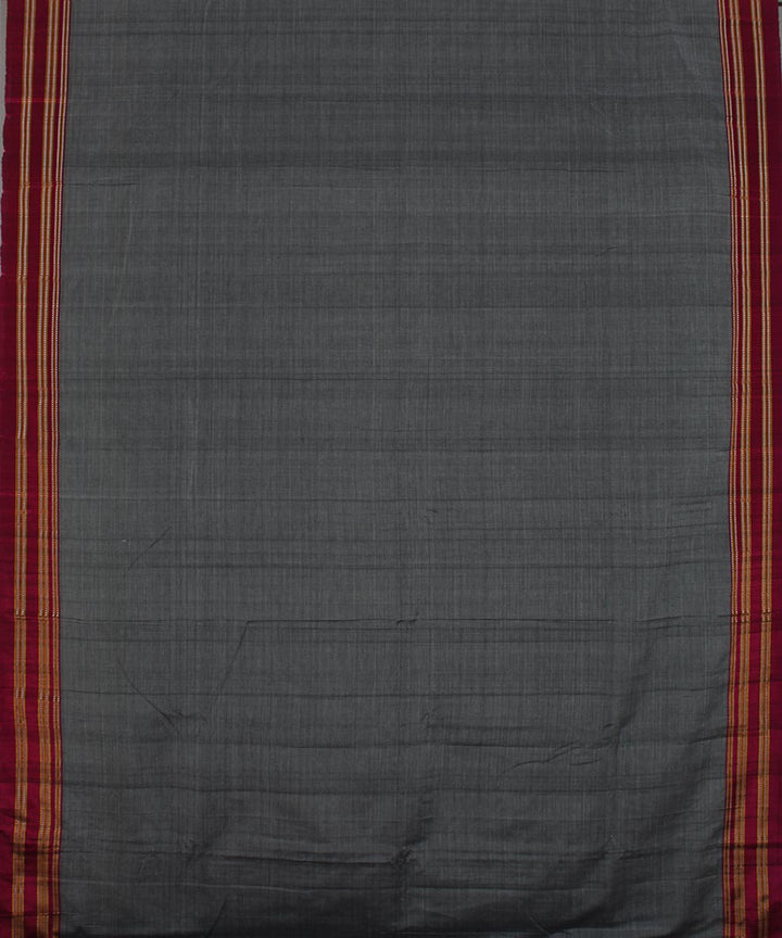 Grey pink art silk and cotton handwoven gomi dadi ilkal saree