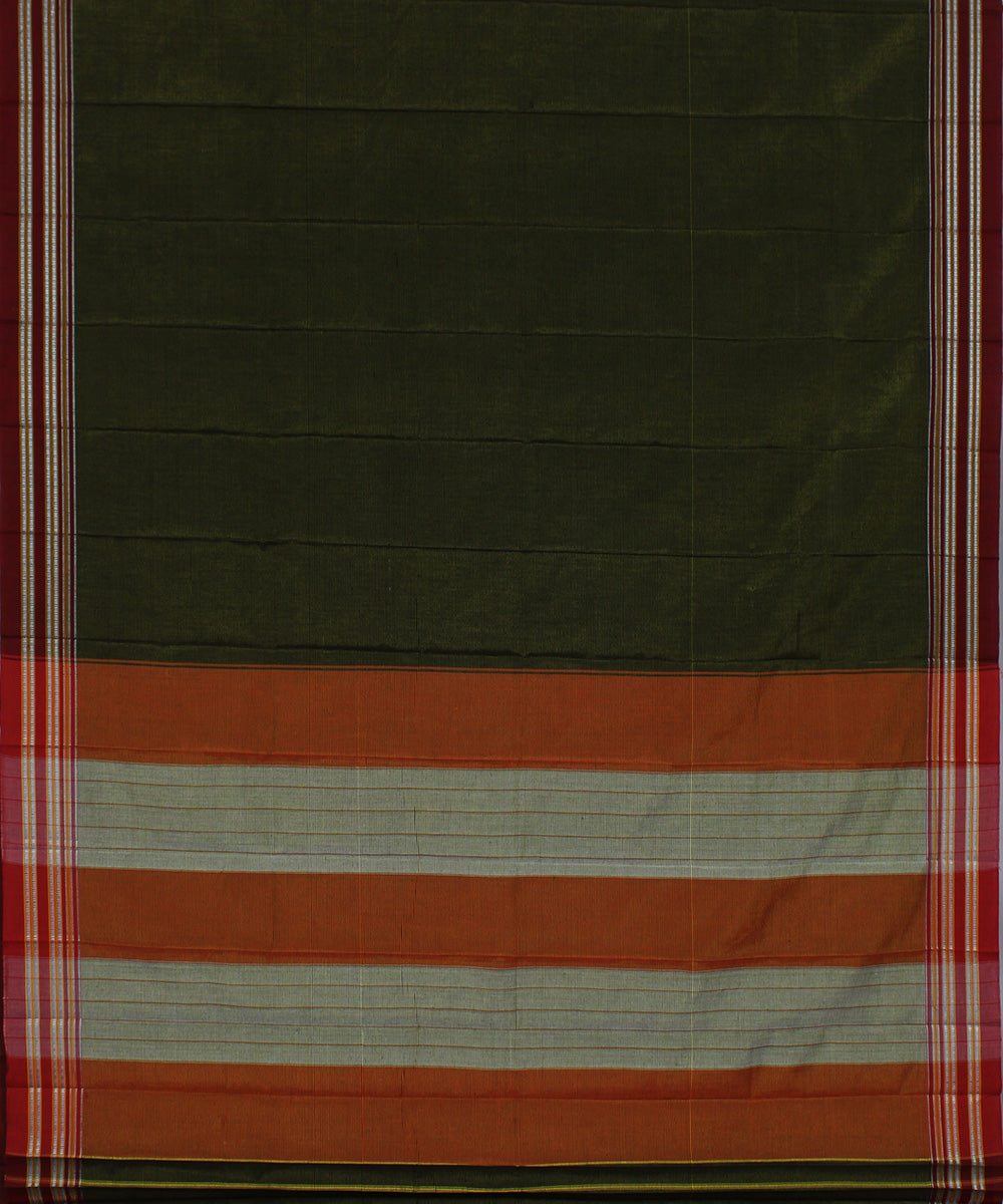 Lime green stripes art silk and cotton handwoven gayathri ilkal saree