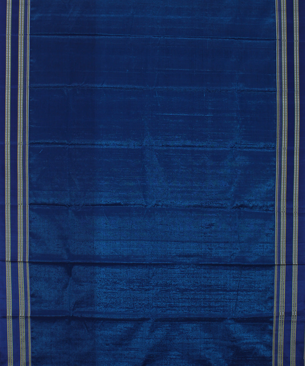 Blue art silk handwoven gayathri ilkal saree