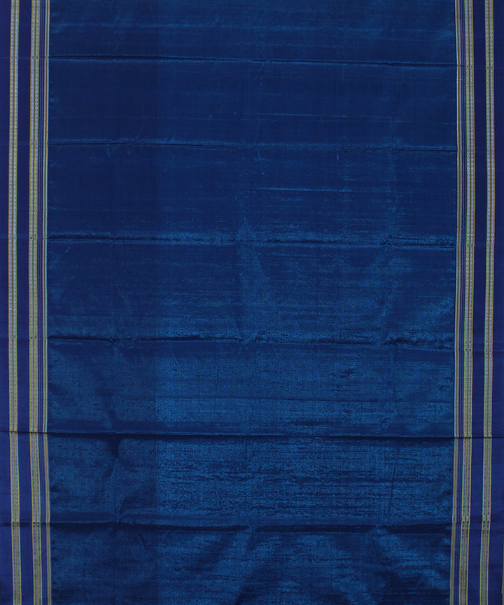 Blue art silk handwoven gayathri ilkal saree