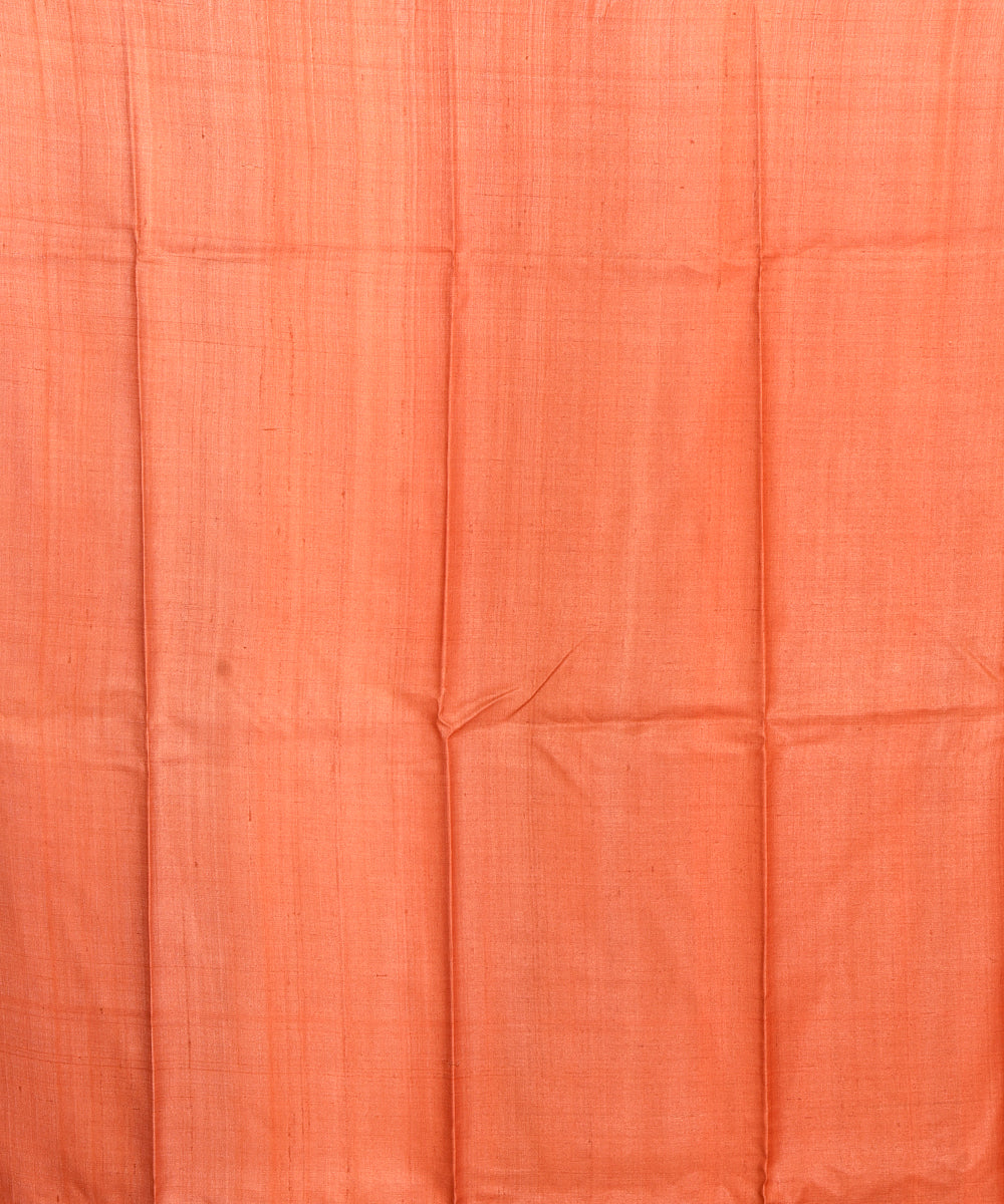 Multicolor chocolate batik tie dyed silk bengal sari