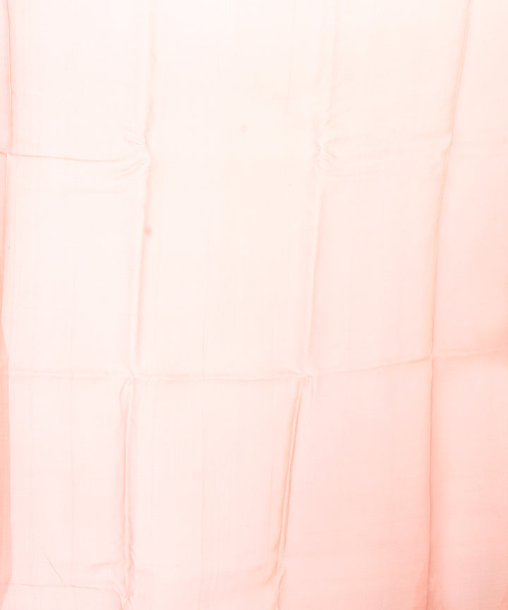 Peach handwoven bengal silk bengal jamdani sari