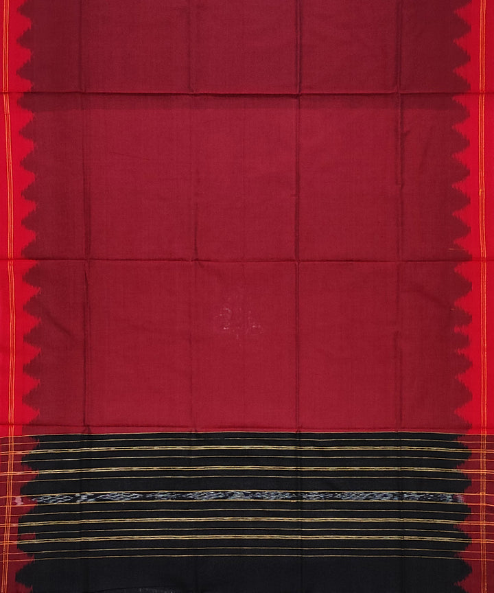 3pc Black maroon handwoven sambalpuri dress material