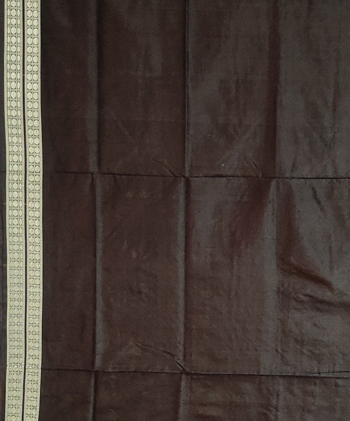 Pink black handwoven silk dolabedi saree