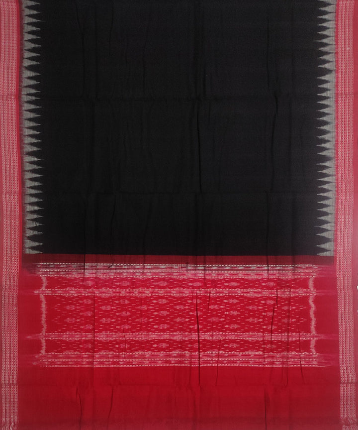 3pc Red black handloom cotton sambalpuri dress material