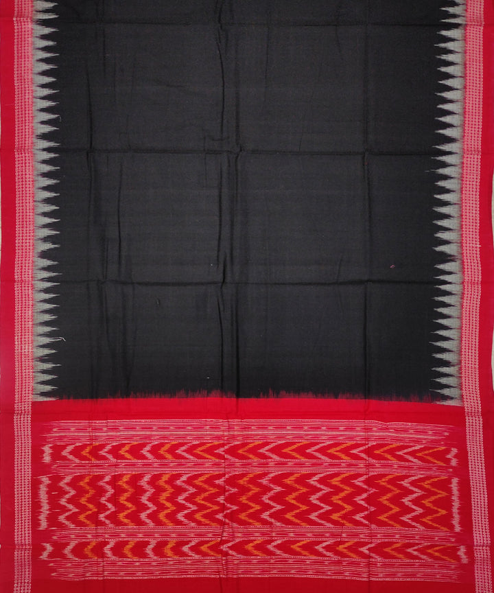 3pc Red black handwoven cotton sambalpuri dress material