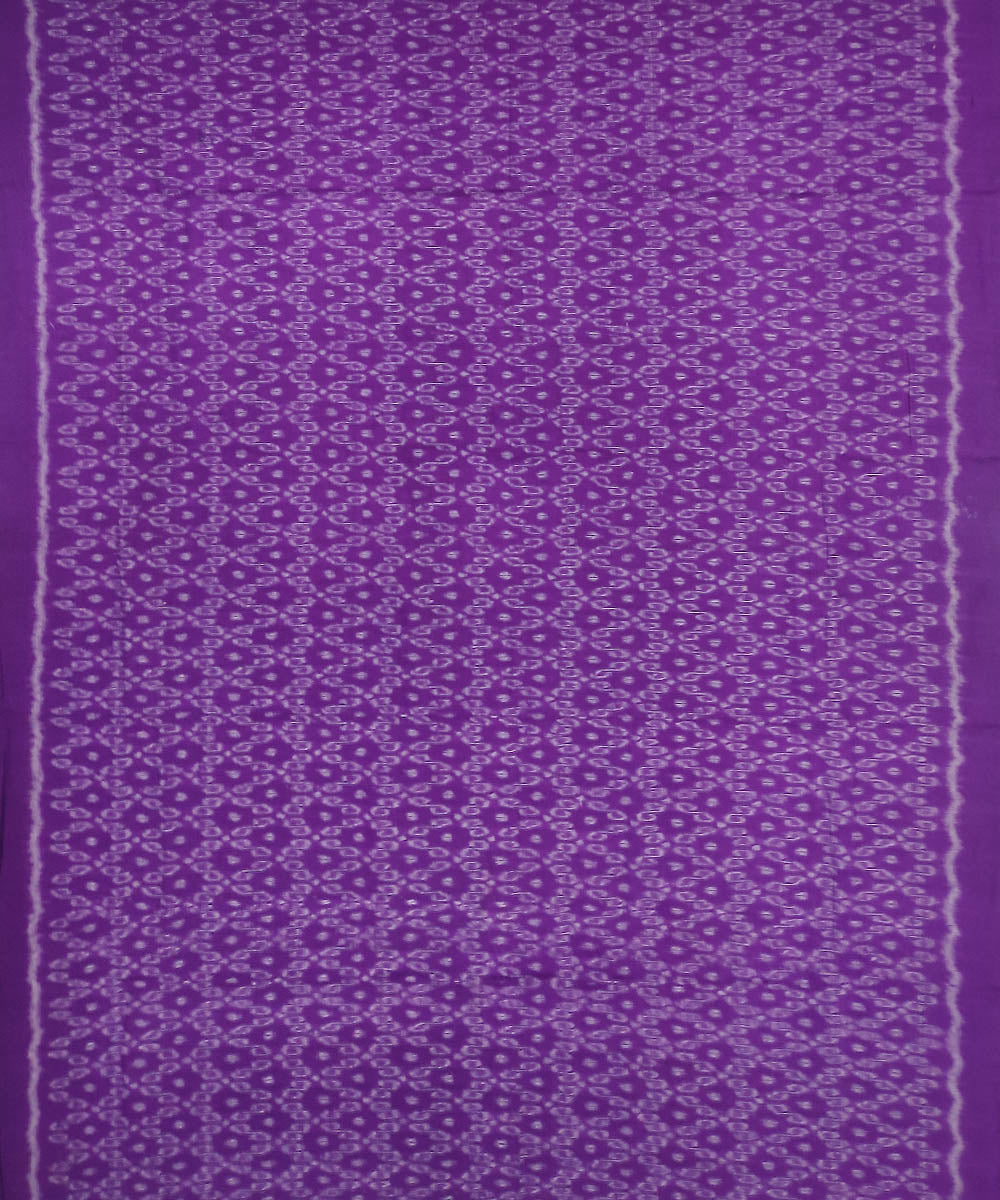 3pc Purple black handwoven sambalpuri ikat cotton dress material