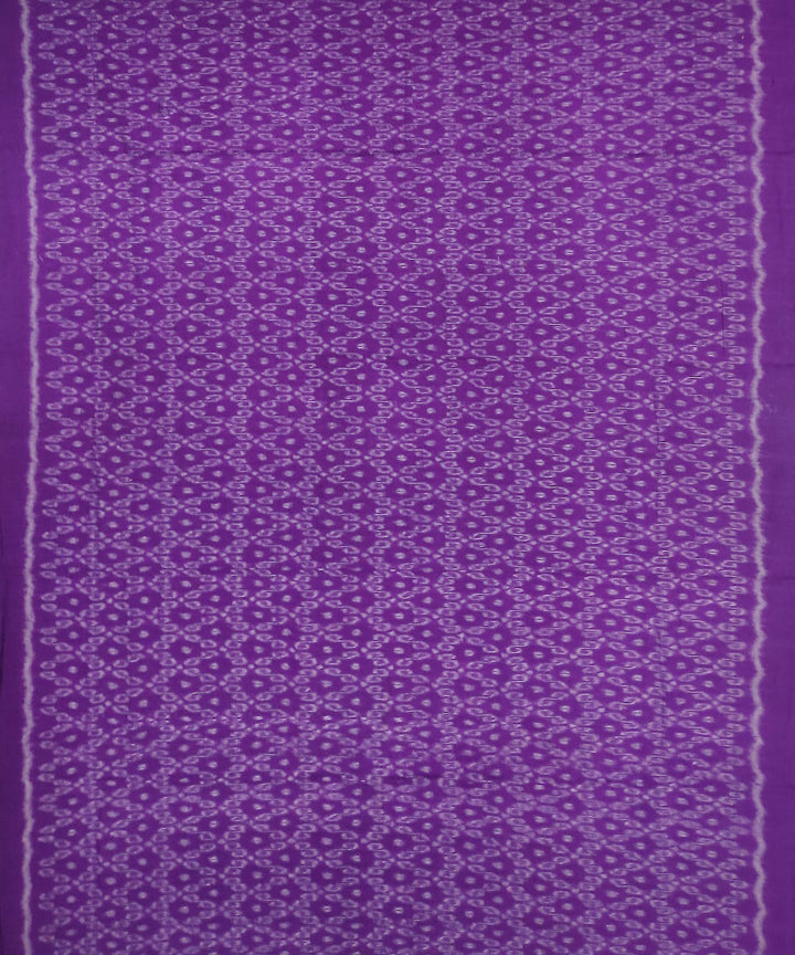 3pc Purple black handwoven sambalpuri ikat cotton dress material