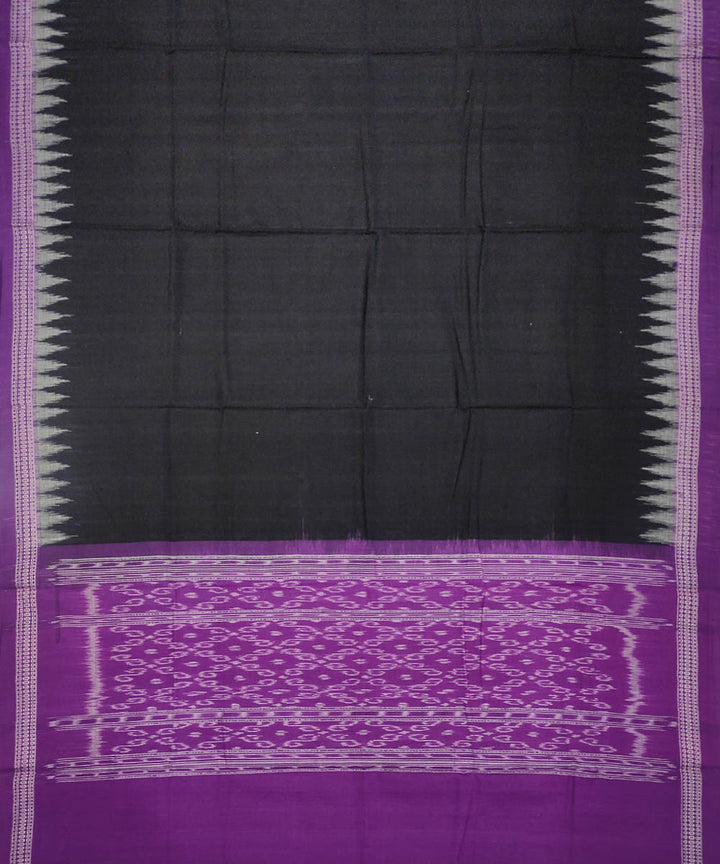 3pc Purple black handwoven sambalpuri ikat cotton dress material