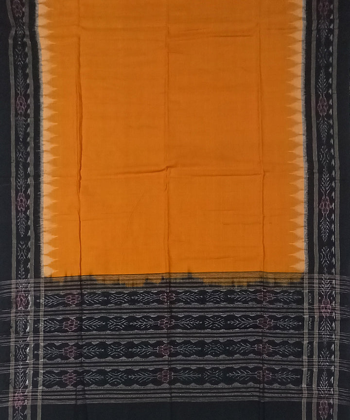 3pc Black yellow handwoven sambalpuri cotton dress material