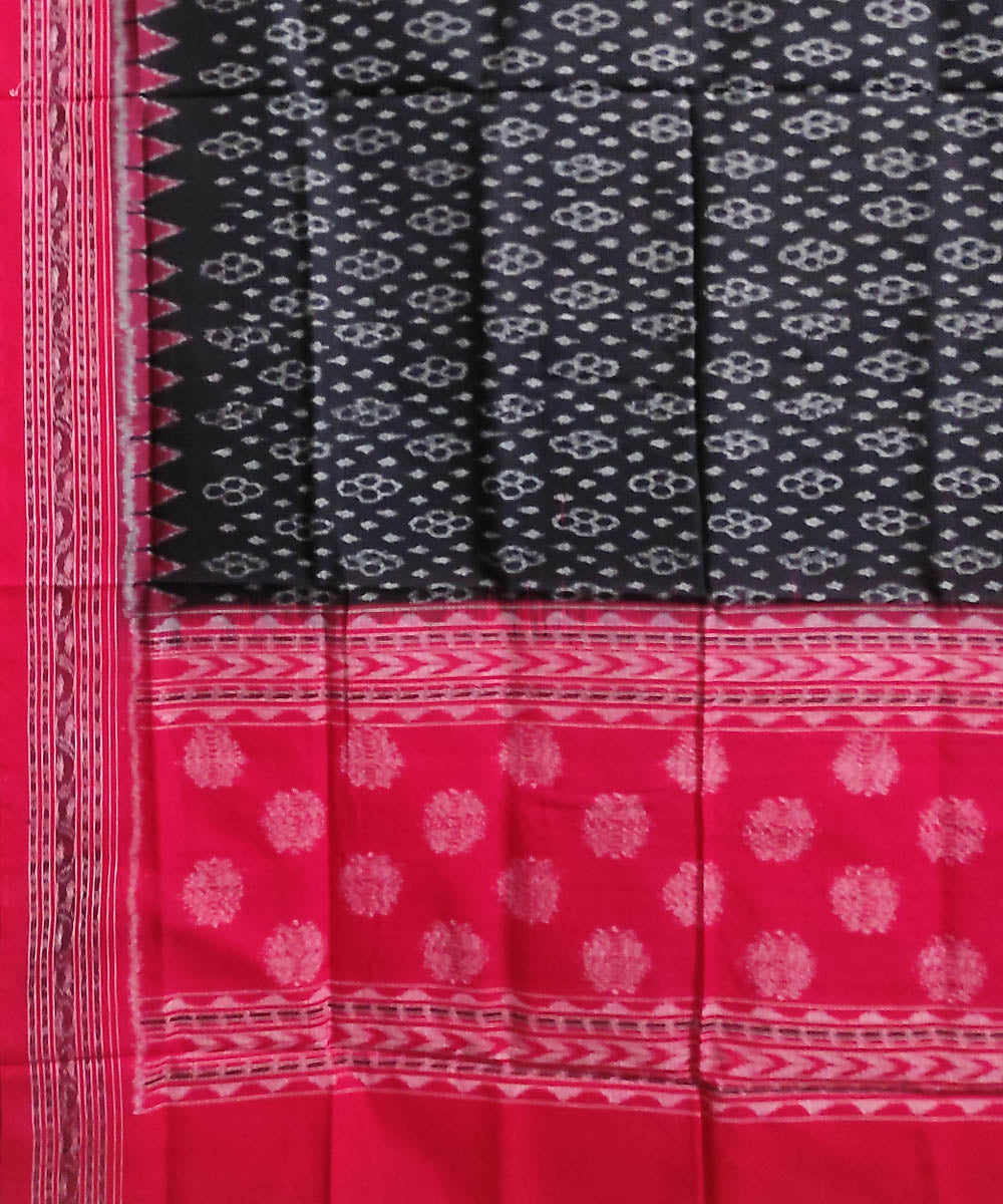 Red - Ikat Handloom Cotton Sambalpuri Dupatta 02 main image 0