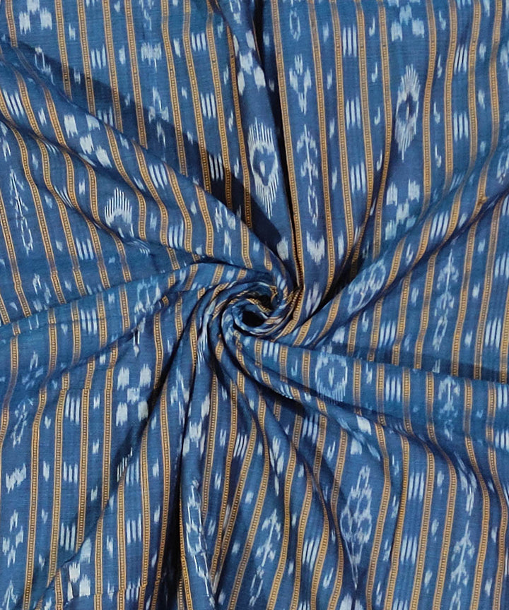 2.5m Blue handloom cotton nuapatna kurta material