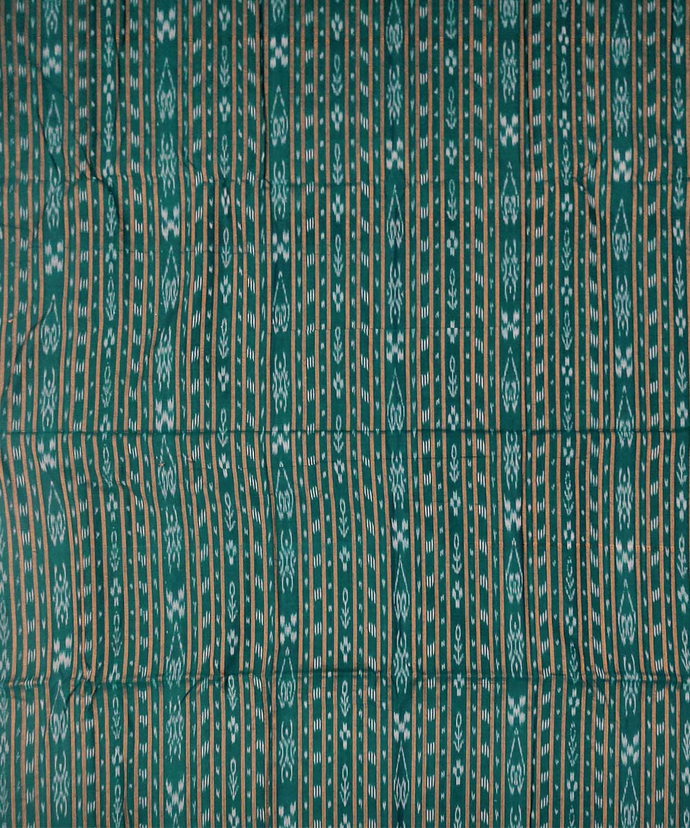 2.5m Dark green handloom cotton nuapatna kurta material