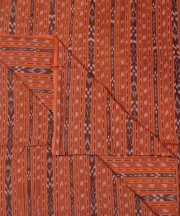 2.5m Orange handloom cotton nuapatna kurta material