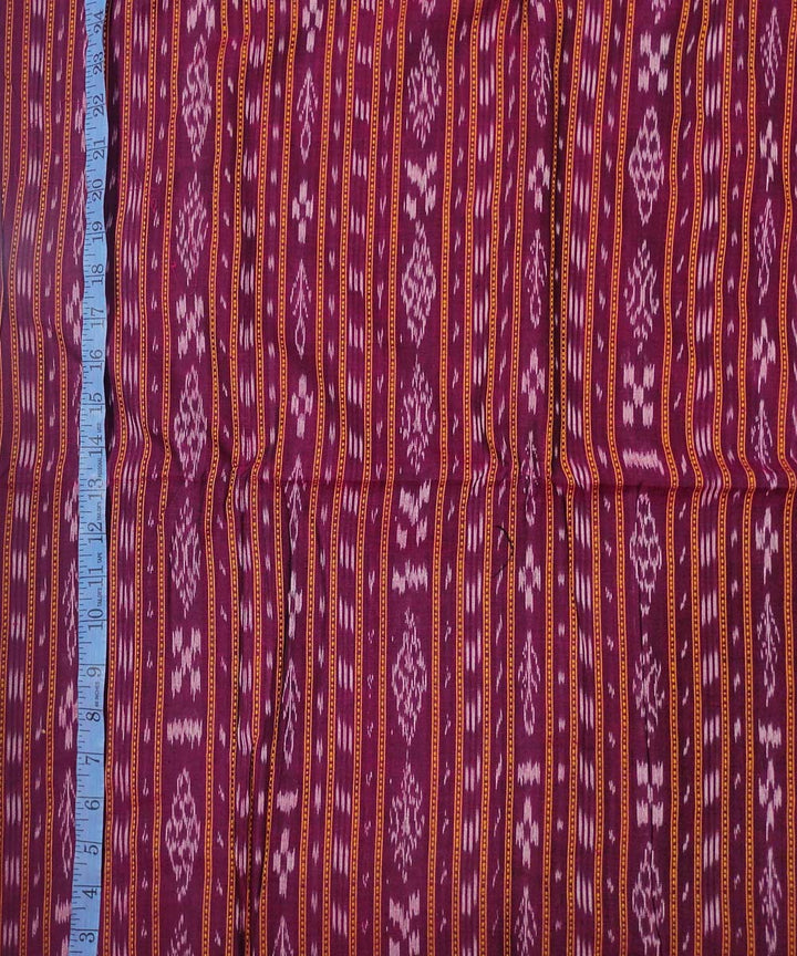 2.5m Magenta handloom cotton nuapatna kurta material