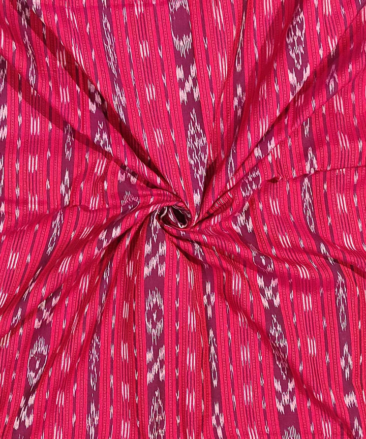 2.5m Pink hand loom cotton nuapatna kurta material