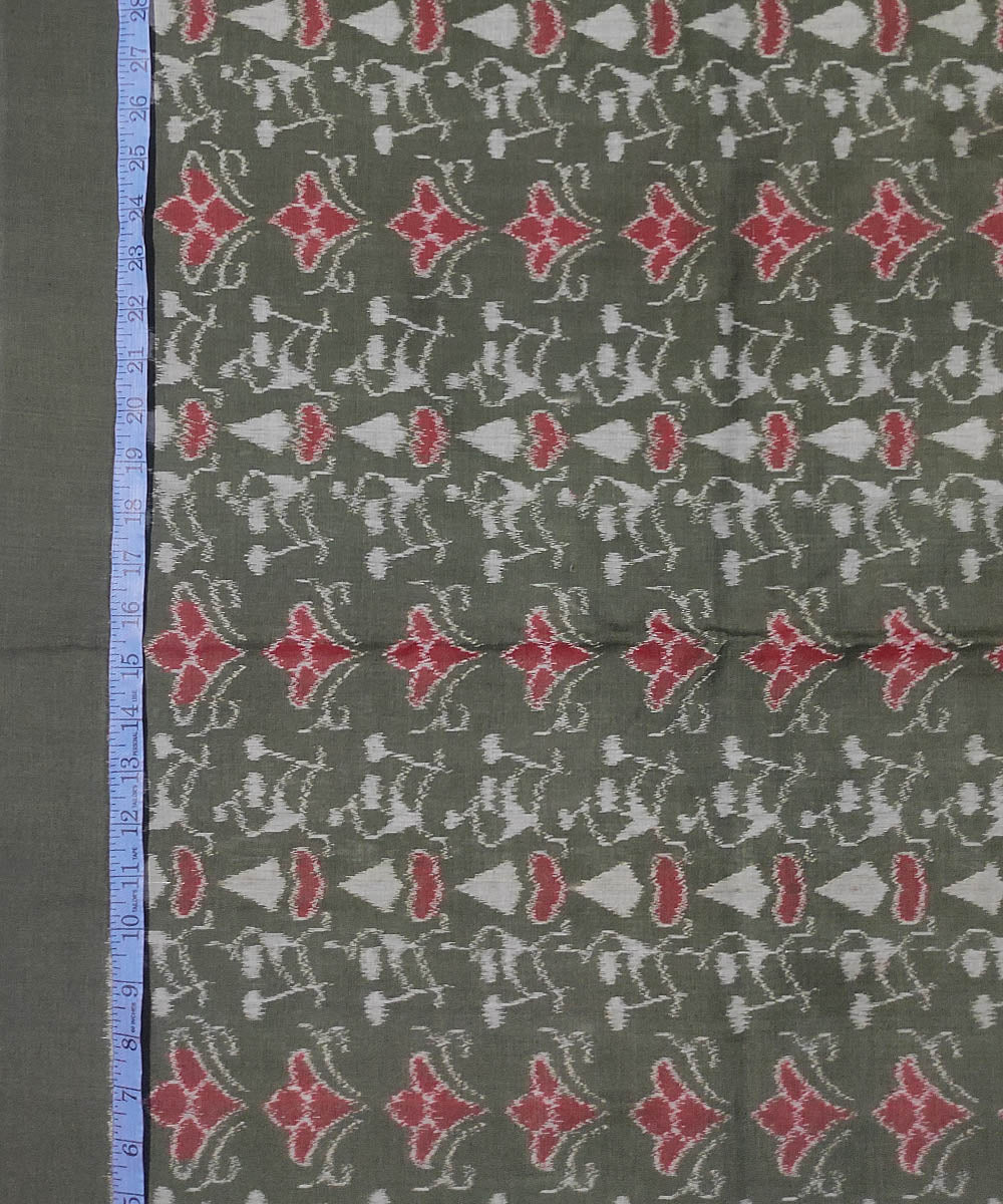 2.5m Grey handwoven cotton sambalpuri kurta material