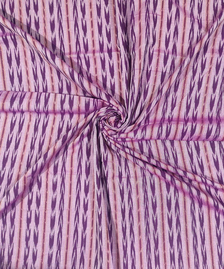 2.5m Lavender handwoven cotton sambalpuri ikat kurta material