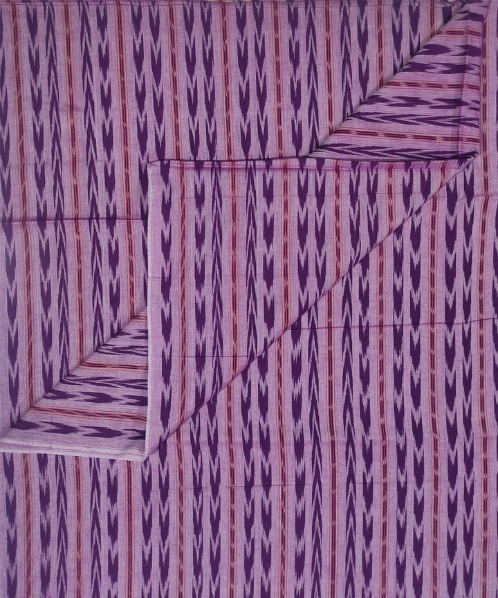 2.5m Lavender handwoven cotton sambalpuri ikat kurta material