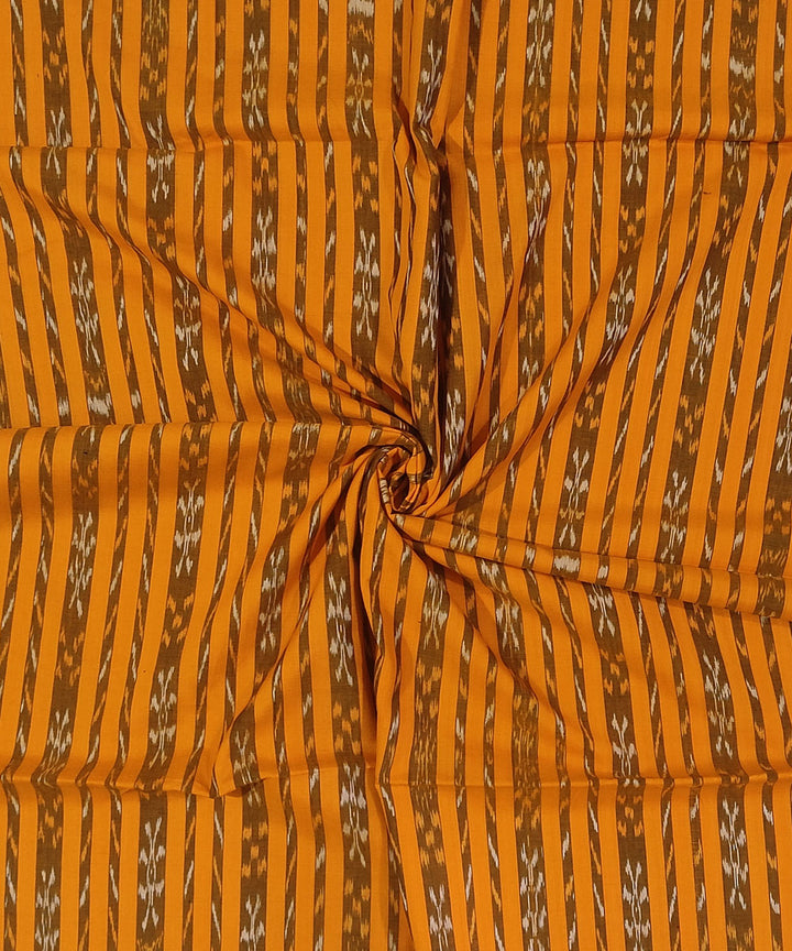 2.5m Yellow handwoven cotton sambalpuri ikat kurta material