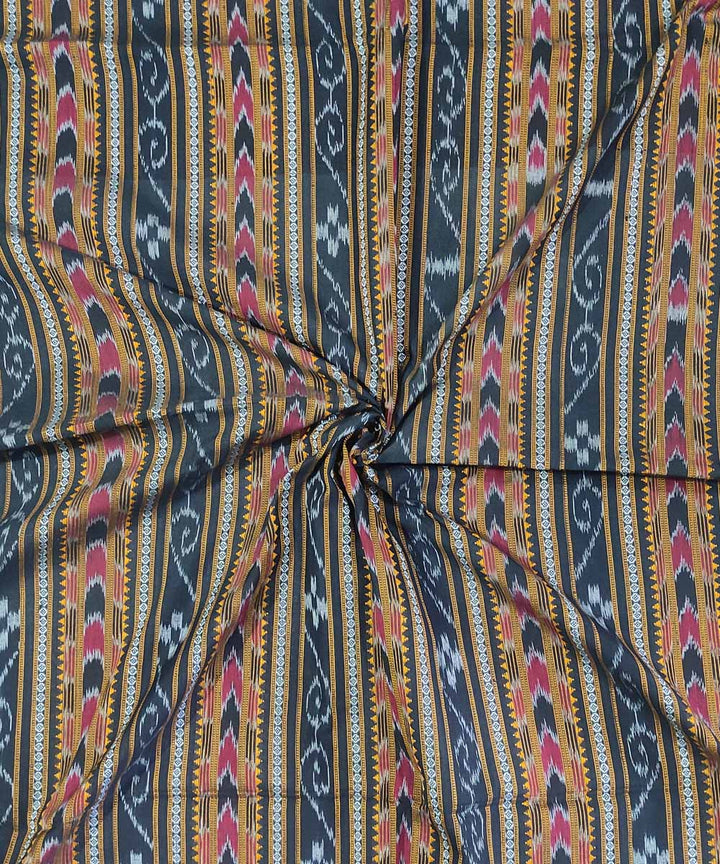 2.5m Multicolor handwoven cotton sambalpuri ikat kurta material