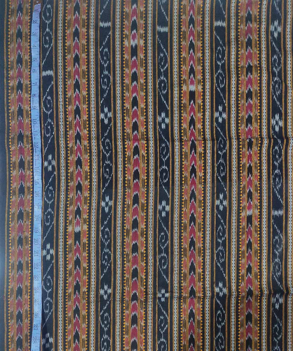 2.5m Multicolor handwoven cotton sambalpuri ikat kurta material