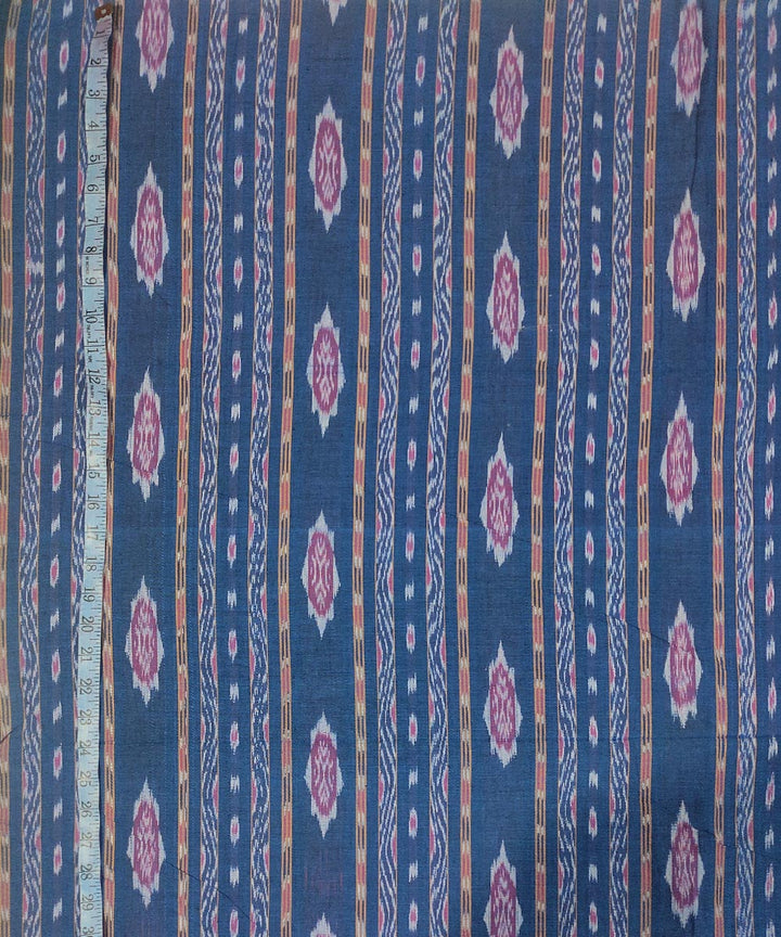 2.5m Blue hand woven cotton sambalpuri ikat kurta material