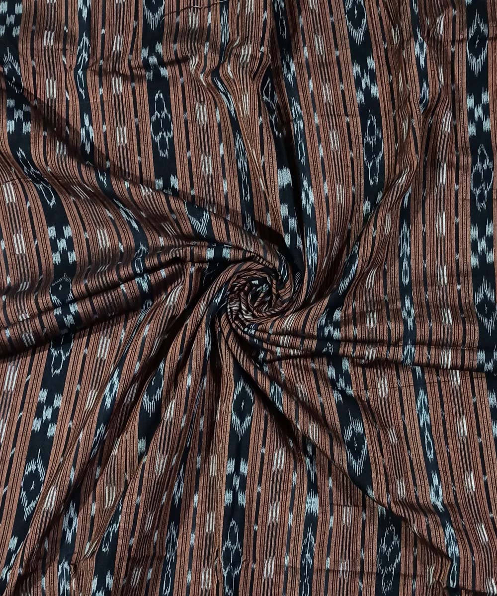 2.5m Brown handwoven cotton nuapatna kurta material
