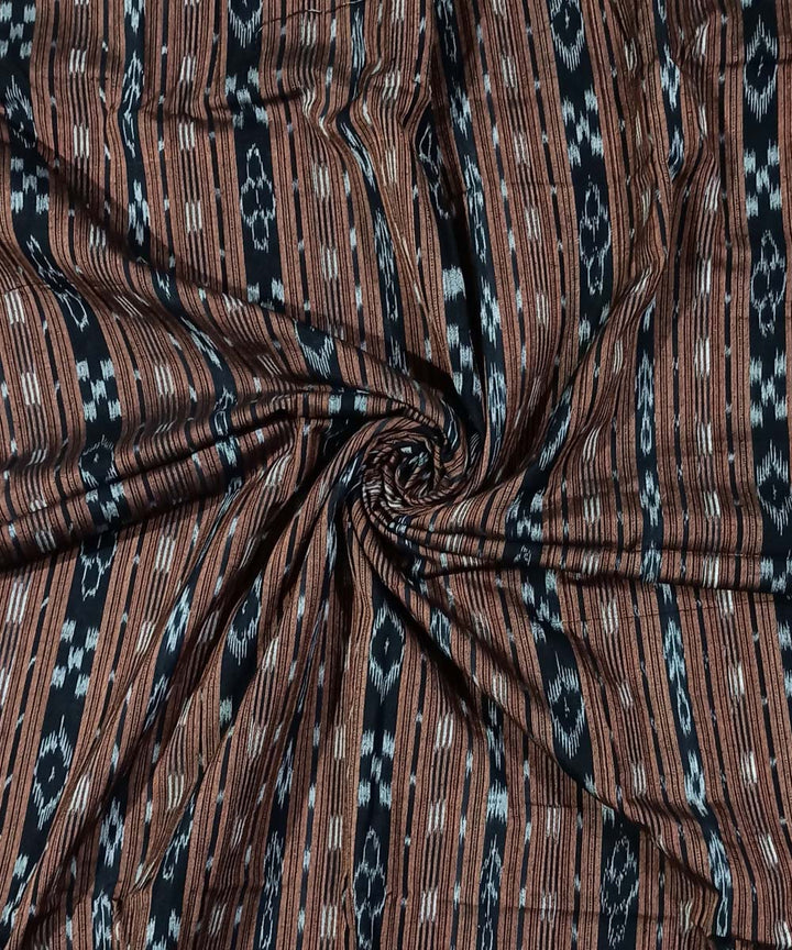 2.5m Brown handwoven cotton nuapatna kurta material